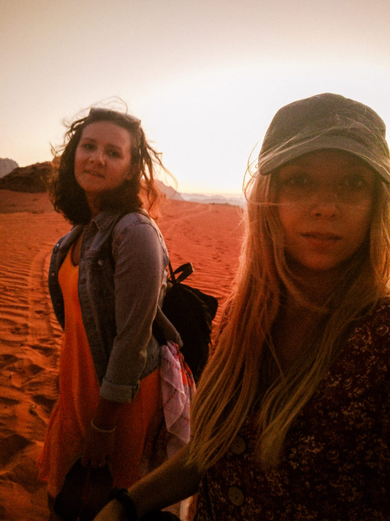 wadi rum zachod slonca