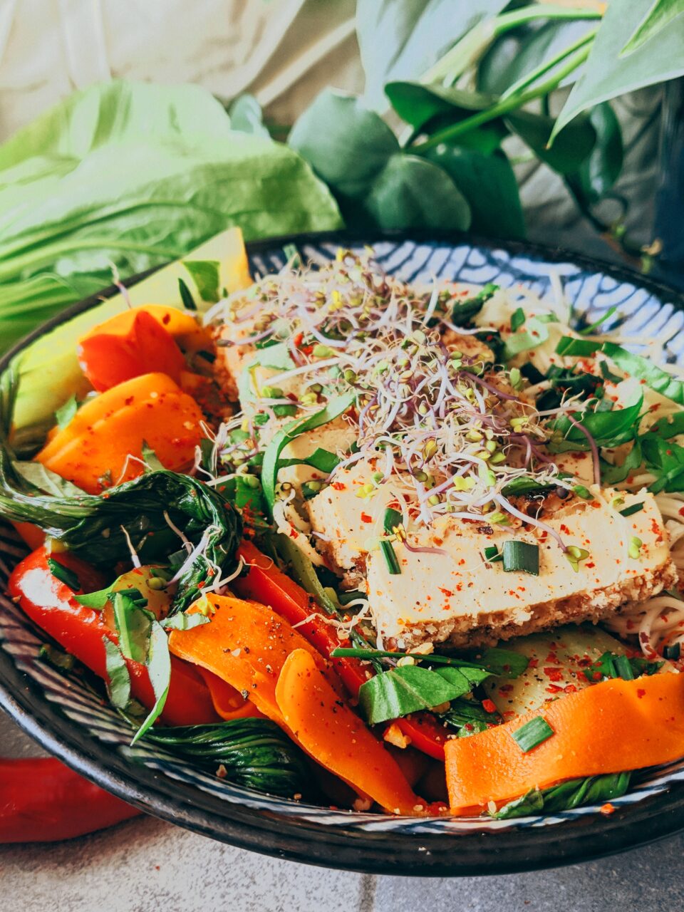 makaron tofu meet without meat