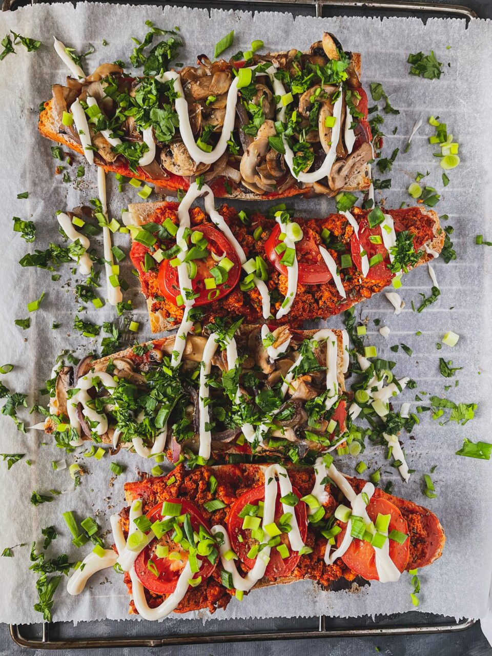 wegańskie zapiekanki z tofu